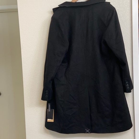 HALOGEN WOOL Single Breasted Notch Collar BLACK - Picture 5 of 17